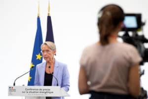 Conférence de presse de la Première ministre Elisabeth Borne sur la situation énergétique