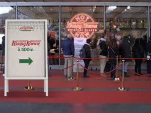 Boutique de donuts Krispy Kreme à Paris Châtelet