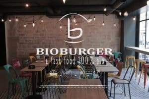 Restaurant à l'enseigne Bioburger, franchise de restauration rapide