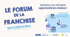 Le Forum de la Franchise le 16 novembre 2023 à Nice